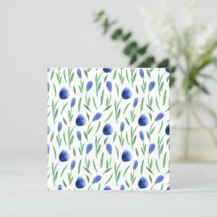 Card - Blue Flowers