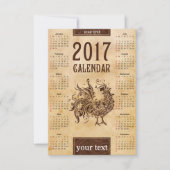 Card Calendar 2017 Chinese (Front)