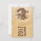 Card Calendar 2017 Chinese (Back)