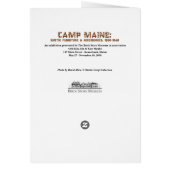 Card - Camp Maine: Rustic Furniture & Accessories (Back)