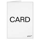CARD card by generic TM (Front)