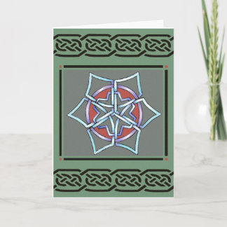 card- celtic snowflake by talkingfox holiday card