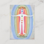 Card Chart for Subtle Energy Bodies & 7 Chakras (Back)