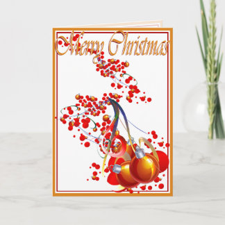 Card, Christmas, New Year, Holiday - Ornaments Card