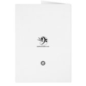 Card - Colorful Double Bass and Clef (Back)