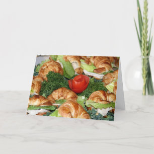 Card, "Croissant Sandwiches # 2" Card