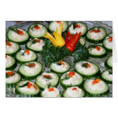 Card, "Cucumber Canapes" (Front Horizontal)