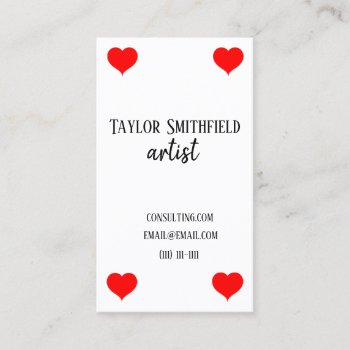Card Deck Business Card by TwoTravelledTeens at Zazzle