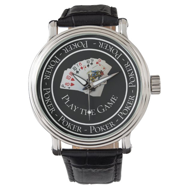 Las Vegas Poker Style Design Watch | Zazzle