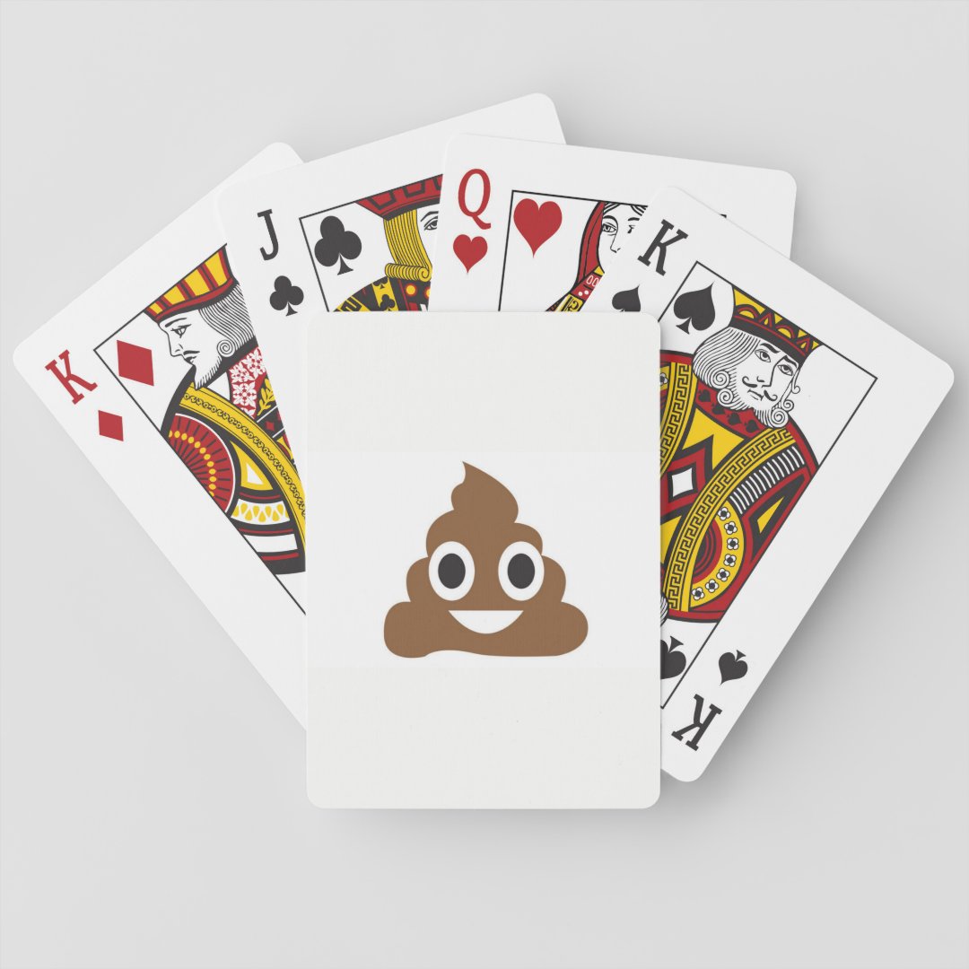 Card decks Emoji Poop | Zazzle