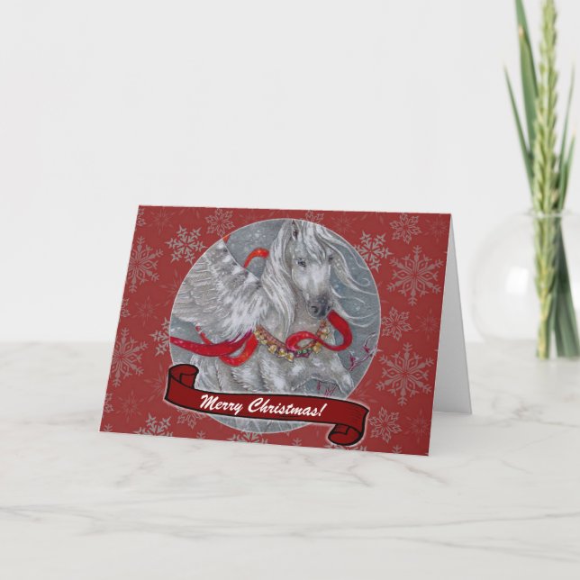 Card - Decorative Holiday Pegasus (Front)