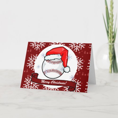 Card _ Decorative Santa Baseball