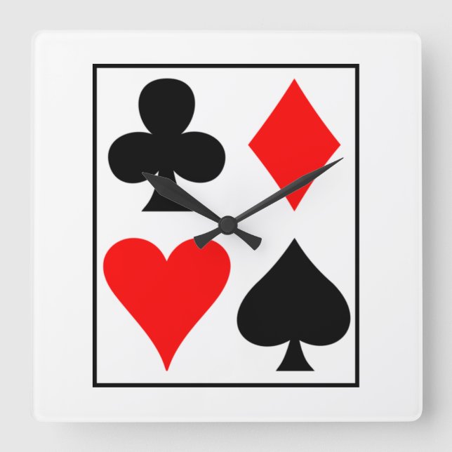 Card design  square wall clock (Front)