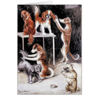 Card: Dogs Grooming Dogs