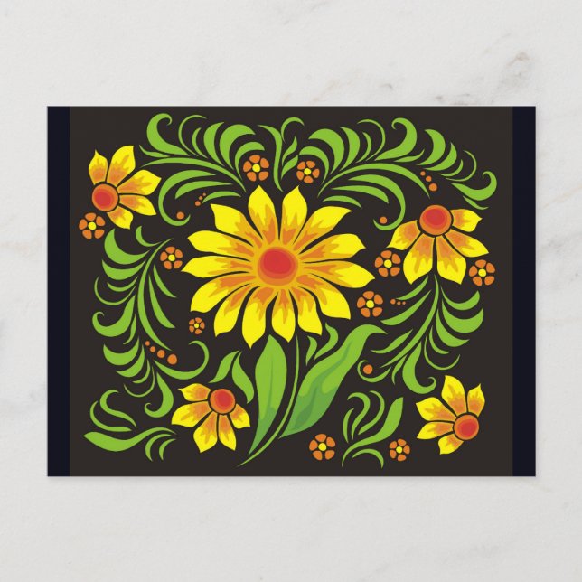 card drawn in ukrainian style (Front)