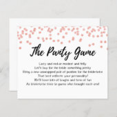 CARD Drop your panties game, Bridal Shower (Front/Back)