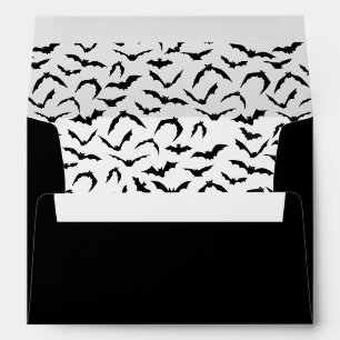 Card Envelope Halloween Bats