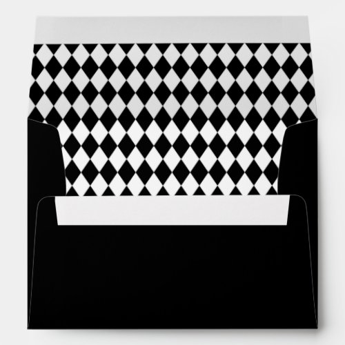 Card Envelope Harlequin Diamond Pattern