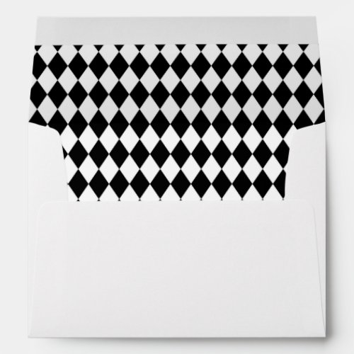 Card Envelope Harlequin Diamond Pattern