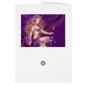 Card Fantasy beauty, woman in flowers (Back)