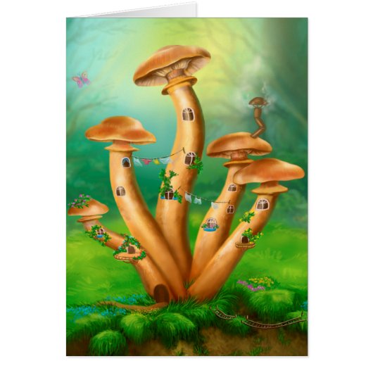Card Fantasy Mushrooms honey agarics the house (Front)
