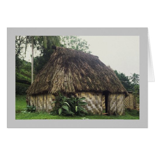 Card, Fijian Bure, Naitauvoli,Viti Levu (Front Horizontal)