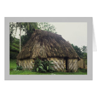 Card, Fijian Bure, Naitauvoli,Viti Levu Cards