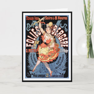 Card: Folies Bergere - Dance Hall Card