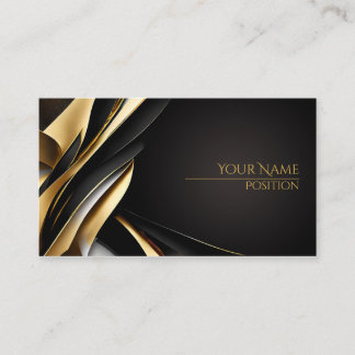 Card for Business Gold and Black