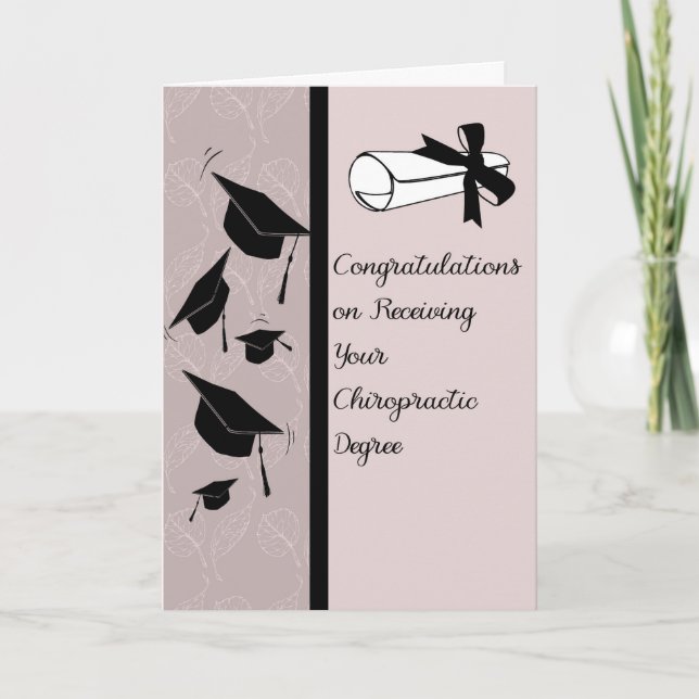 Card for Chiropractic Degree in Silver (Front)