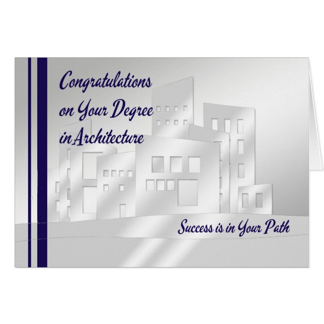 Card for Degree in Architecture (Front Horizontal)