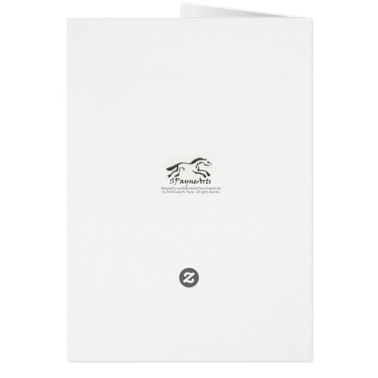 Card For Fjord Horse Lovers (Back)