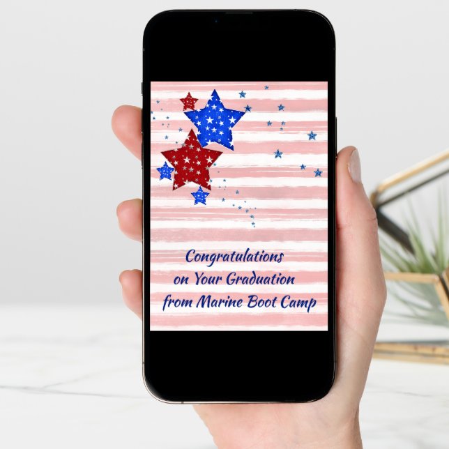 Card for Graduation from Marine Boot Camp (Front Digital)