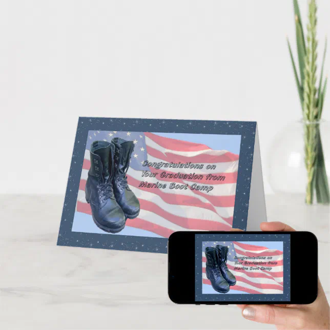 Card for Marine Boot Camp Graduation Zazzle