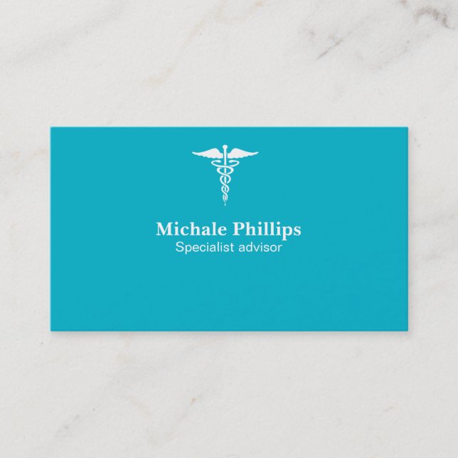 CARD FOR MEDICAL CLINICAL HOSPITAL BLUE DOCTOR (Front)