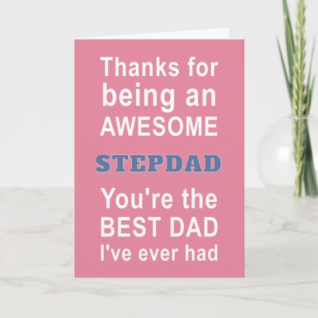 Card for Stepdad (Front)