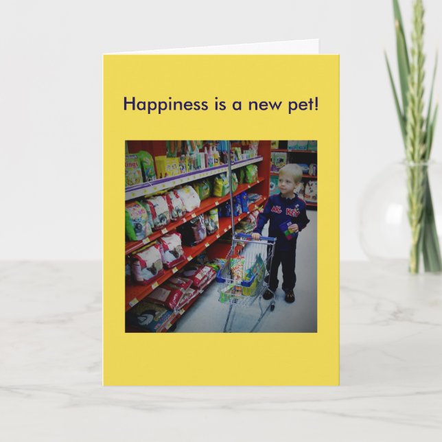Card for the new pet owner (Front)