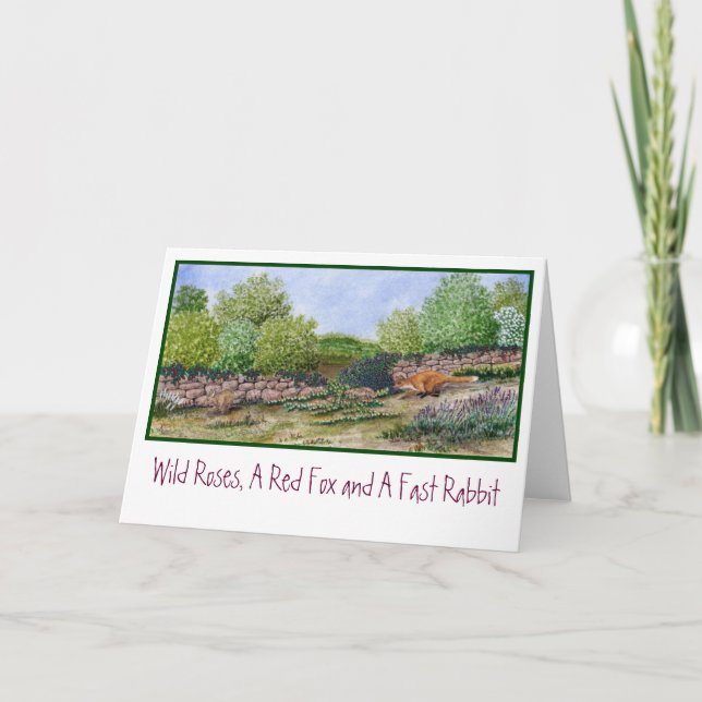 Card- Fox   a rabbit.. Card (Front)