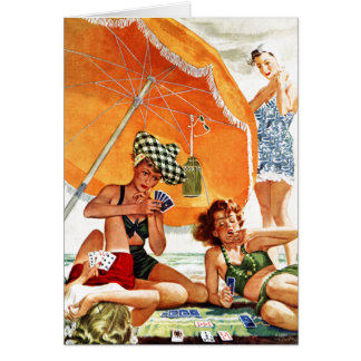 Card Game at the Beach by Alex Ross