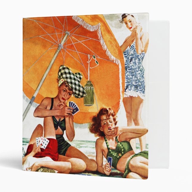 Card Game at the Beach by Alex Ross Binder (Front/Inside)