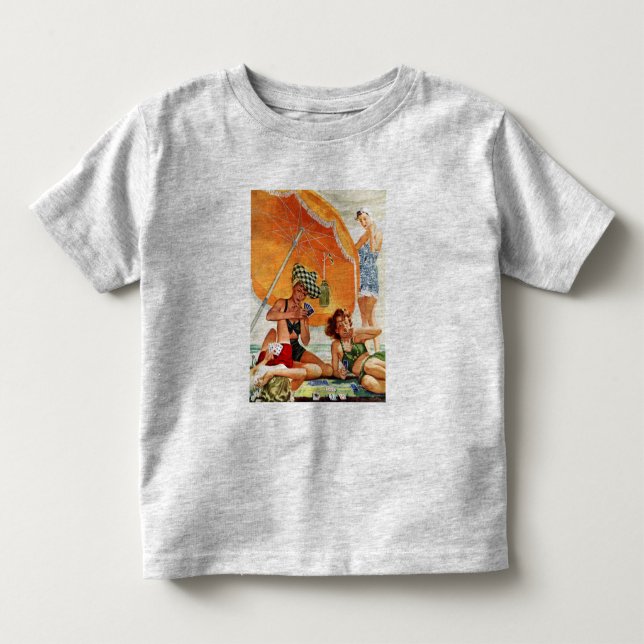 Card Game at the Beach by Alex Ross Toddler T-shirt (Front)