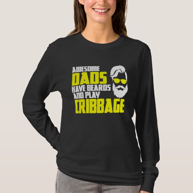 Card Game Cribbage Game Night Father's Day Cribbag T-Shirt (Front)