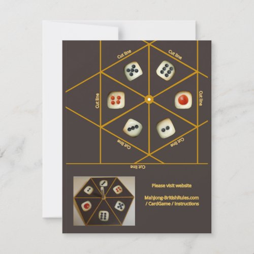 Card game dice spinner