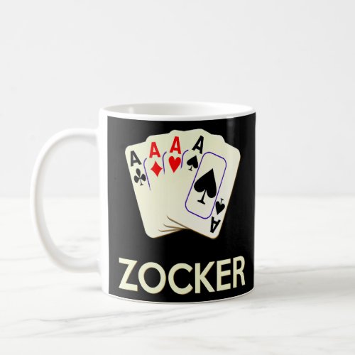 Card Game Measuring Card 4 Aces Gamer Poker Carniv Coffee Mug