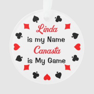Card Game Ornament Personalized Canasta