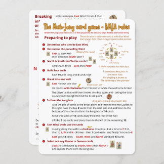 Card Game rules – Preparing to play