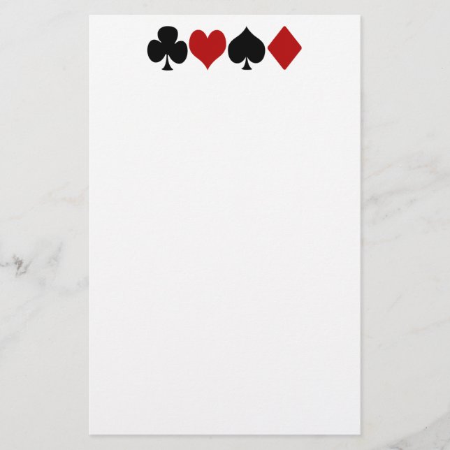 Card game stationery (Front)