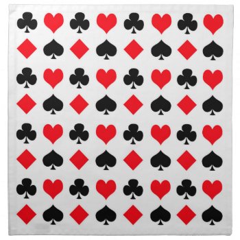 Card Game Suits Cloth Napkin by Impactzone at Zazzle