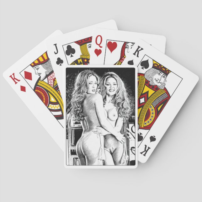 Card game, Women among themselves (Back)