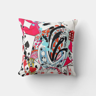 Card Games Collection Throw Pillow